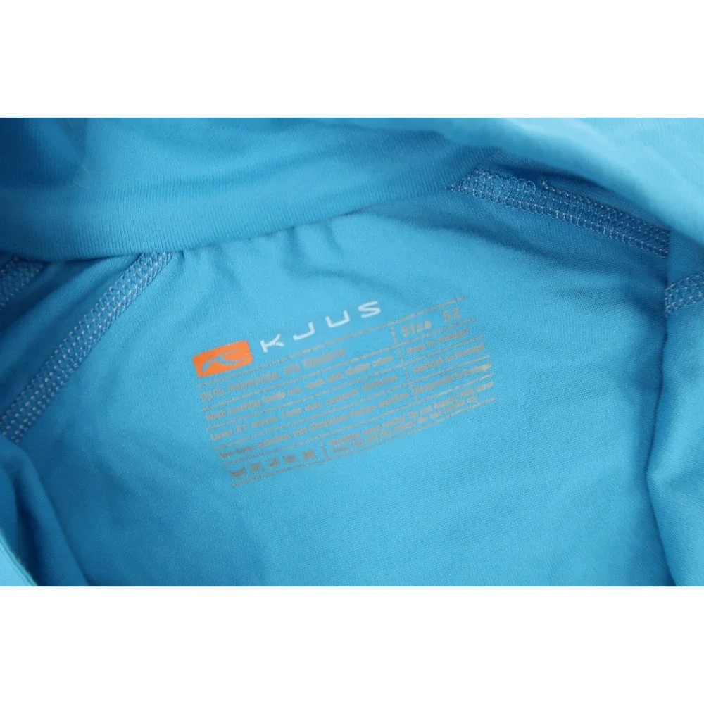 KJUS Men's 1/4‎ Zip Pullover Blue 1/4 Zip Golf Midlayer Stretch Size Large 52